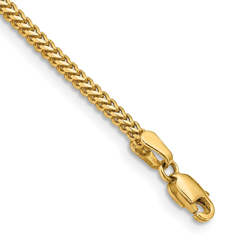 14k 1.5mm Franco Chain Bracelet (3.18 grams)