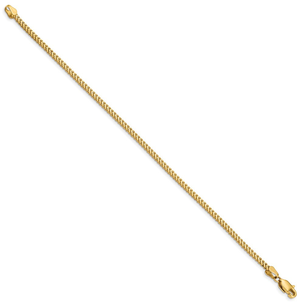 14k 2mm Franco Chain Bracelet (5.21 grams)