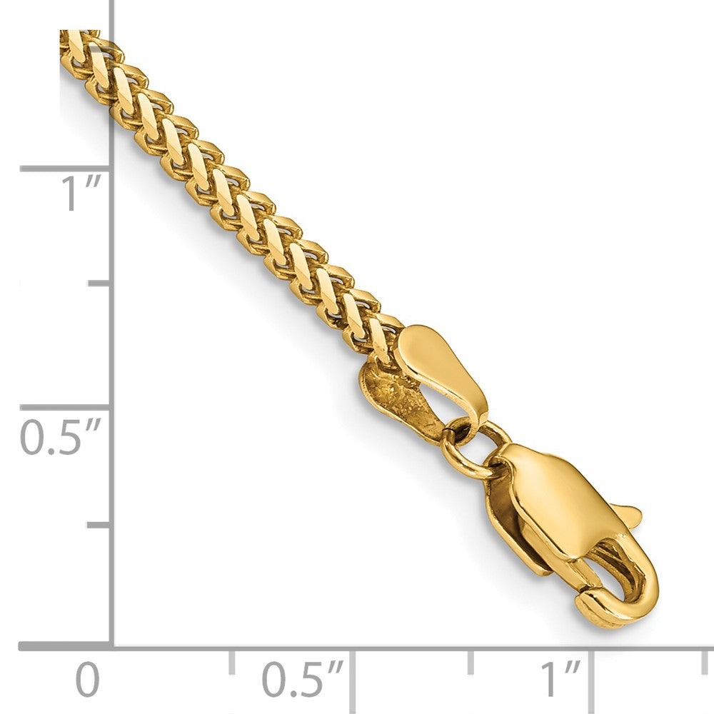 14k 2mm Franco Chain Bracelet (5.21 grams)