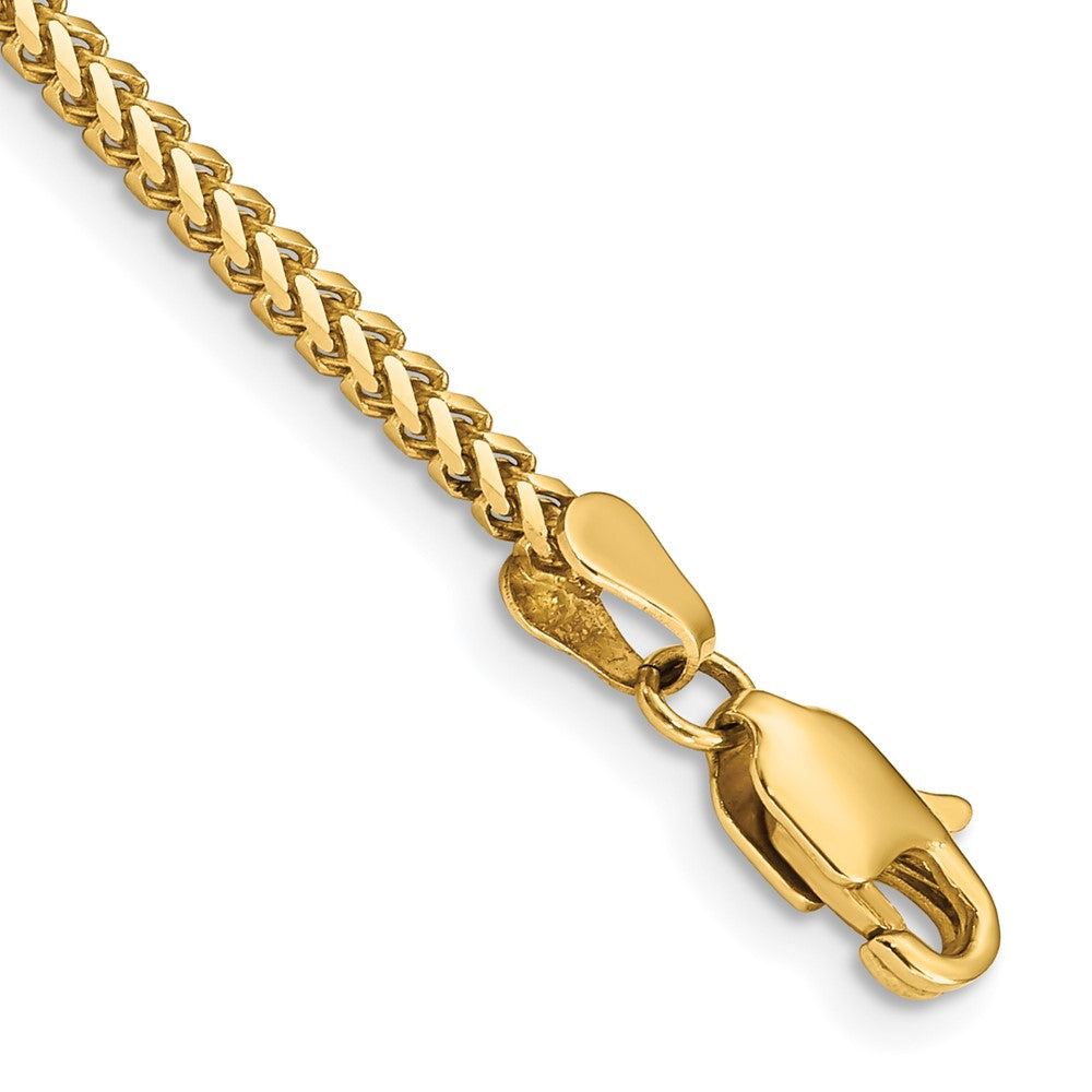 14k 2mm Franco Chain Bracelet (5.21 grams)