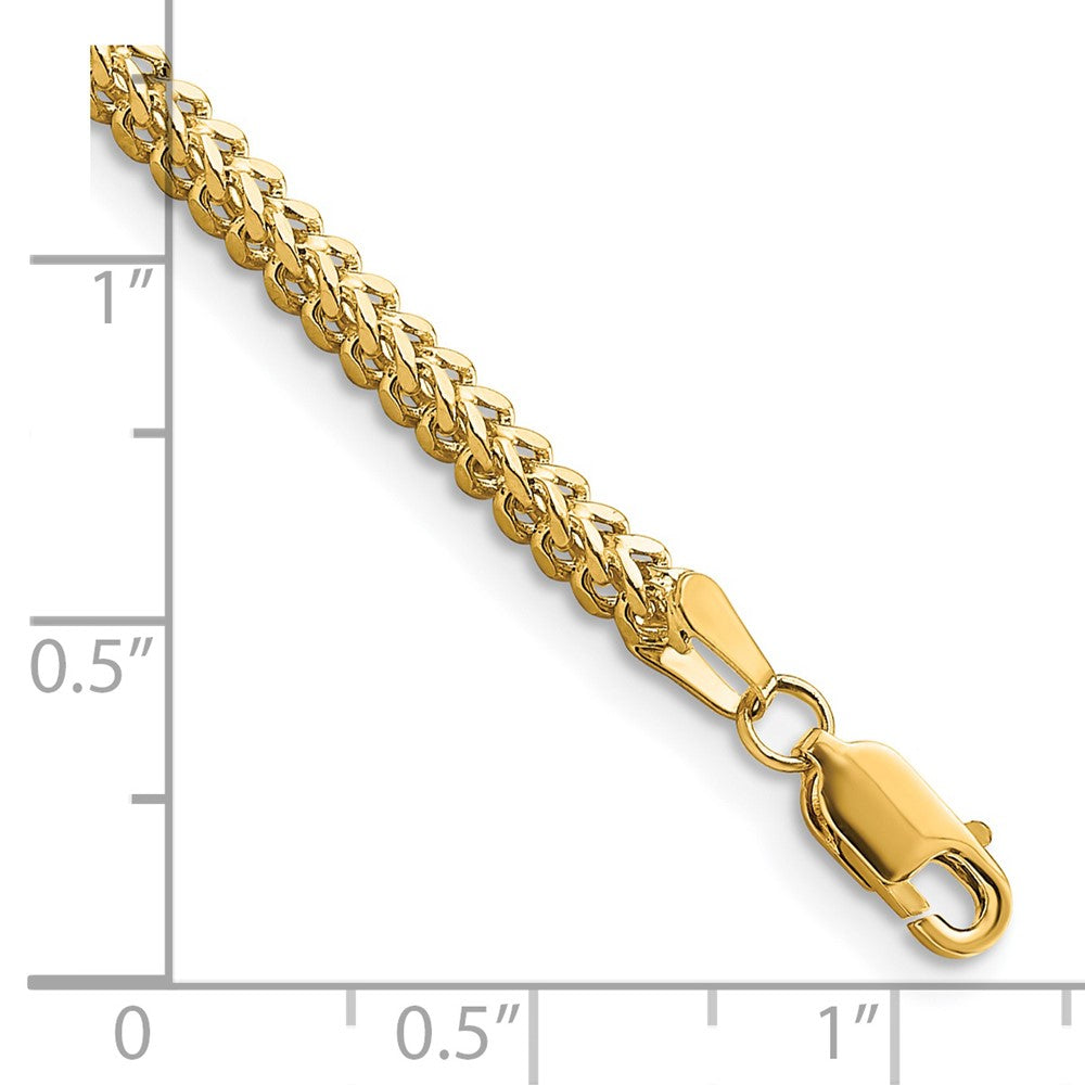 14k 2.3mm Franco Chain Bracelet (6.63 grams)