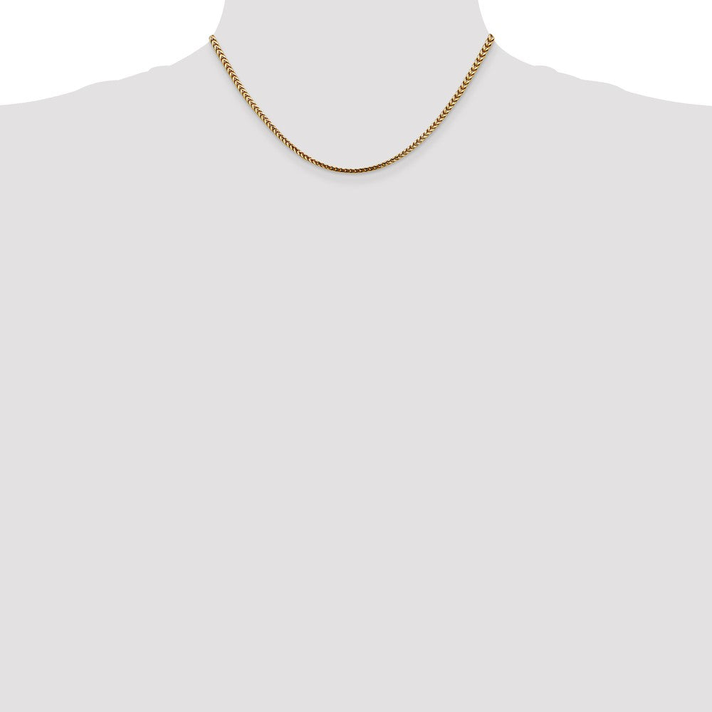 14k 2.5mm Franco Chain (18.96 grams)