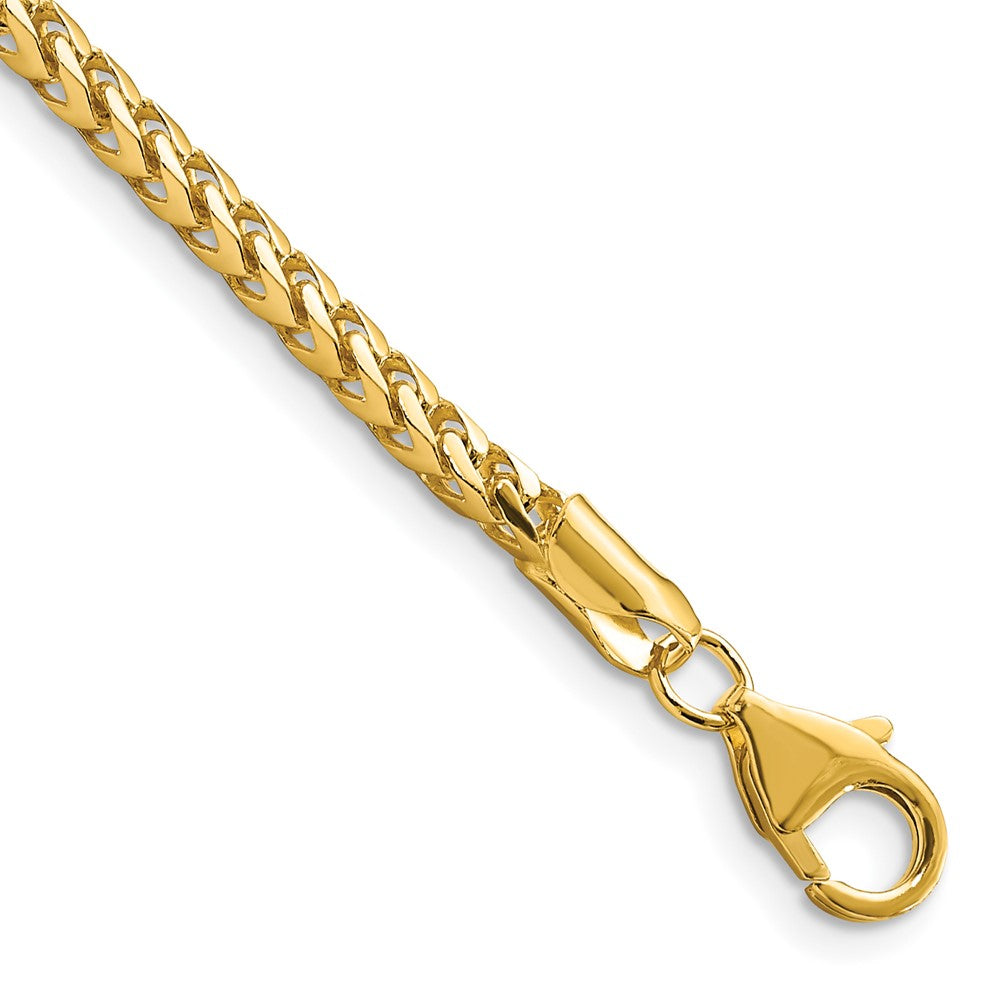 14k 3mm Franco Chain Bracelet (11.94 grams)