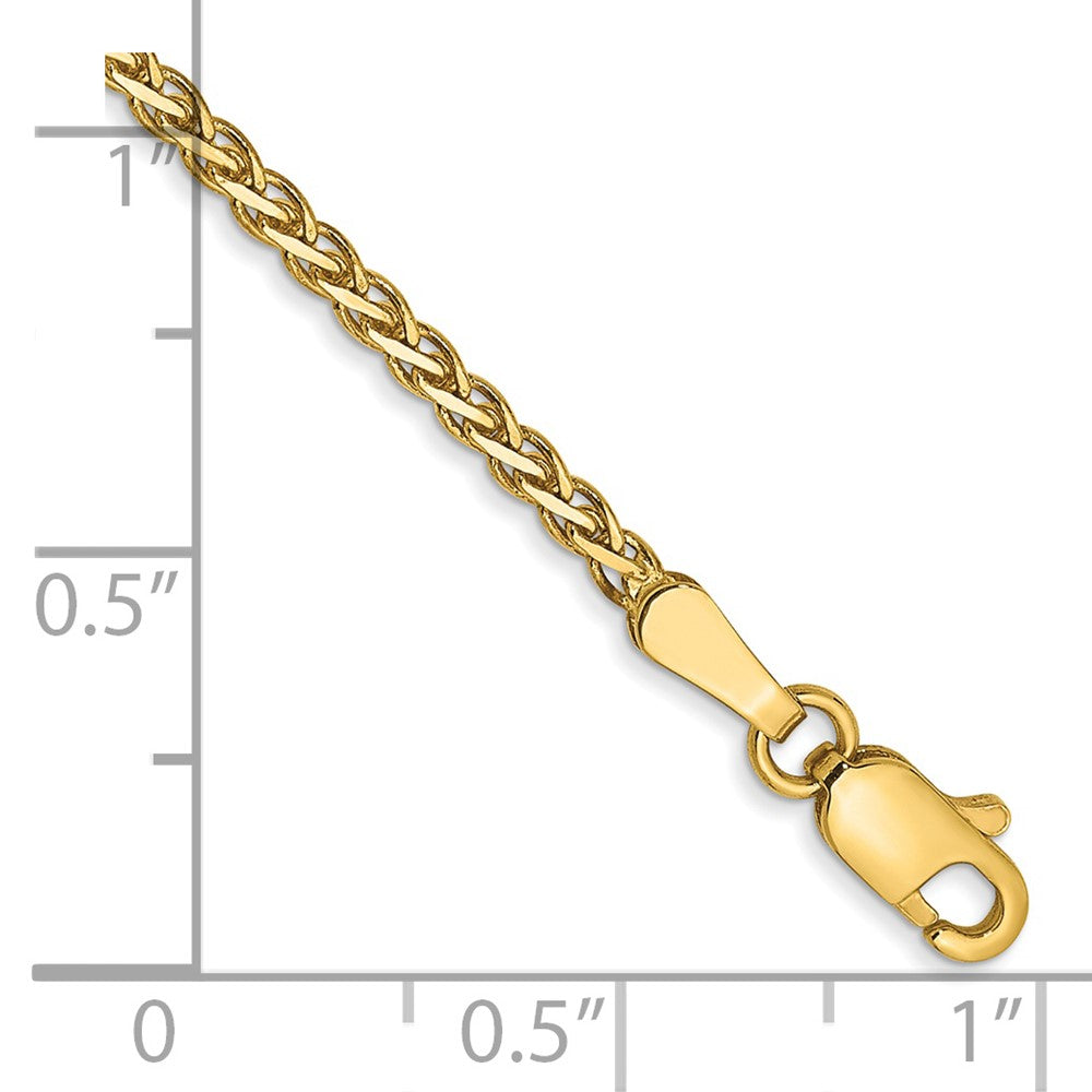 14k 1.9mm Flat Wheat Chain Bracelet (2.21 grams)