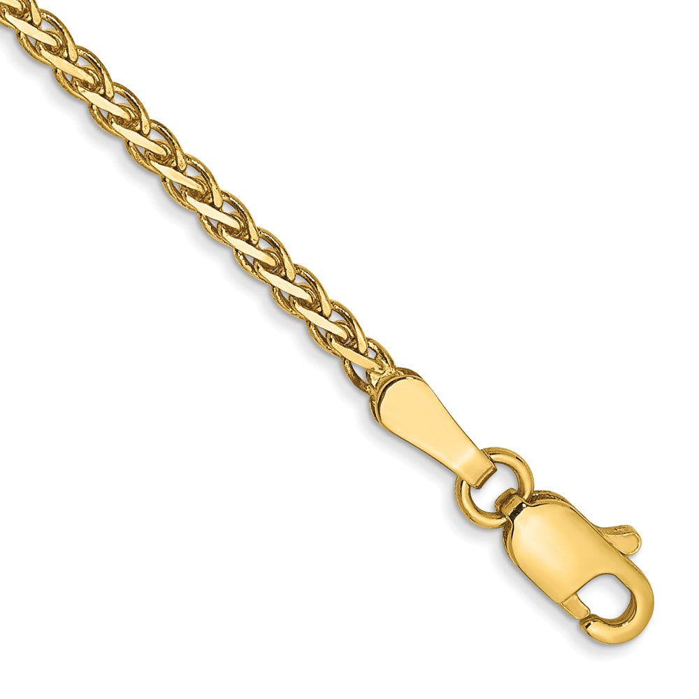 14k 1.9mm Flat Wheat Chain Bracelet (2.21 grams)
