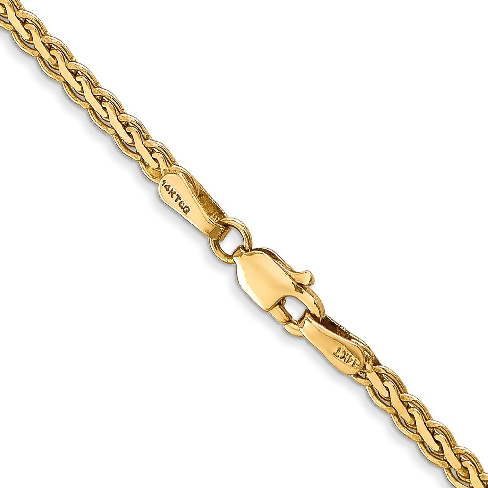 14k 2.3mm Flat Wheat Chain (6.60 grams)