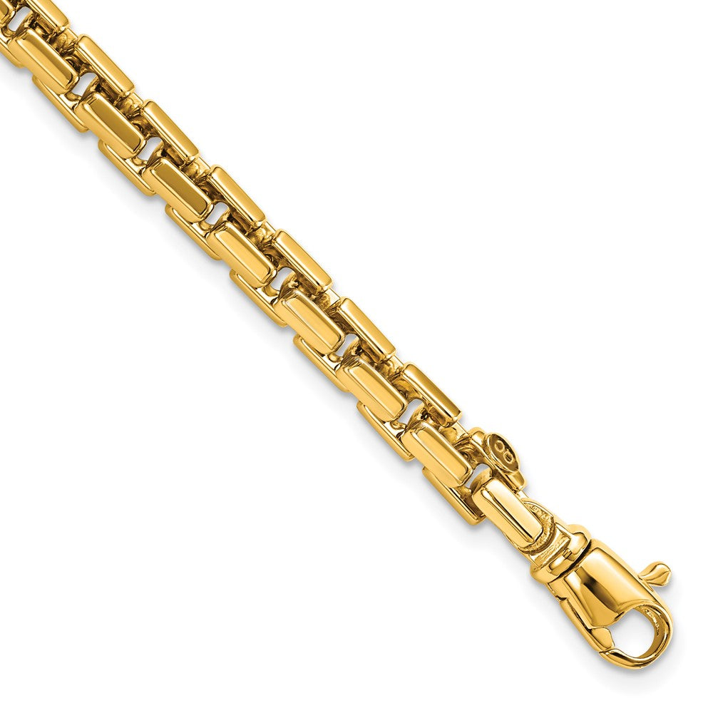 14k Yellow Gold 4 mm Polished Chain Bracelet (13.17 grams)
