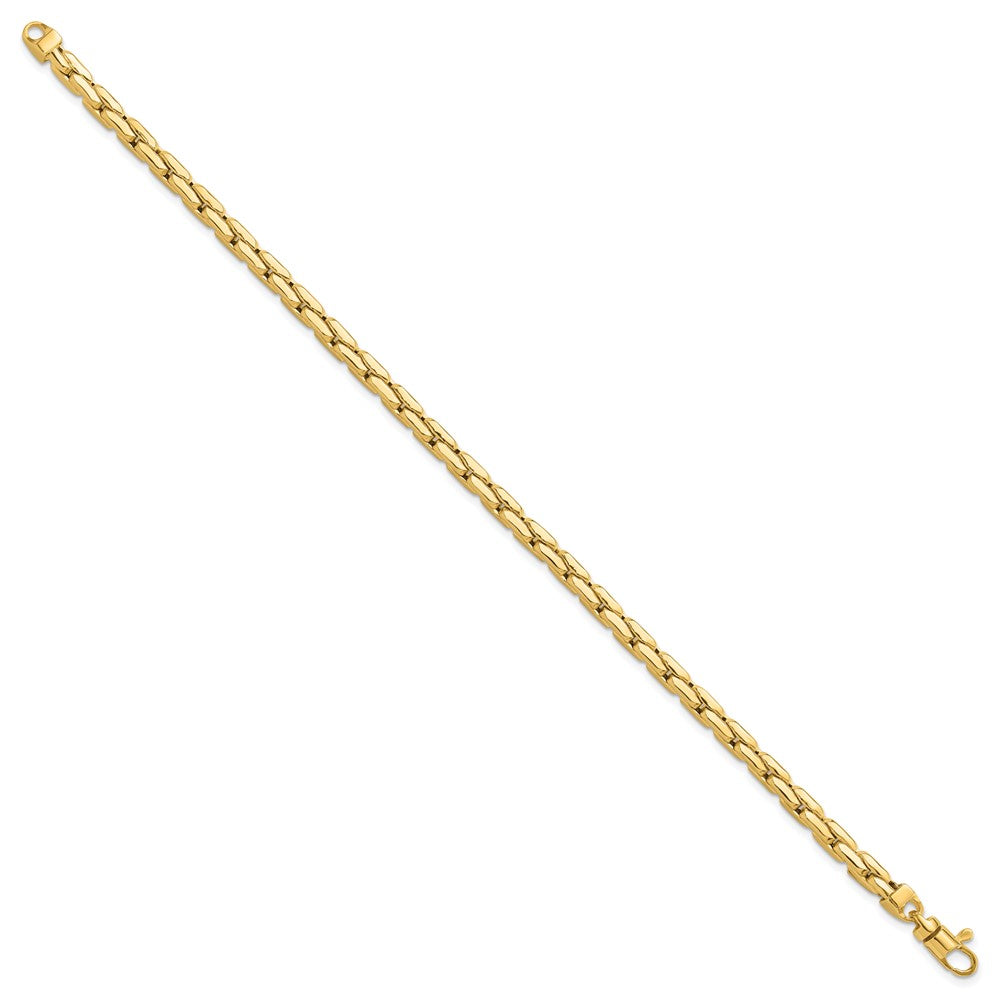 14k Yellow Gold 4.4 mm Fancy Link Bracelet (6.99 grams)
