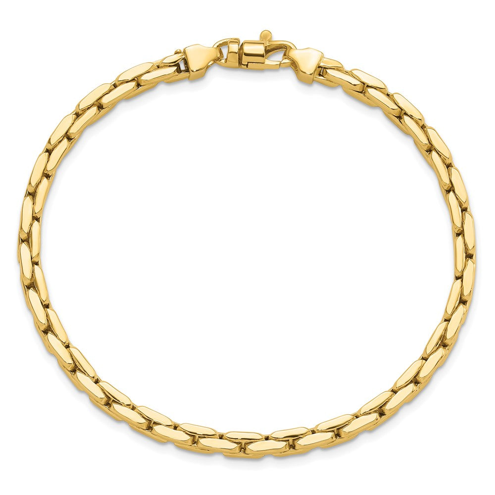 14k Yellow Gold 4.4 mm Fancy Link Bracelet (6.99 grams)