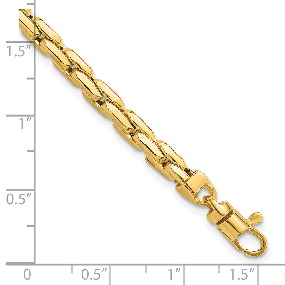 14k Yellow Gold 4.4 mm Fancy Link Bracelet (6.99 grams)