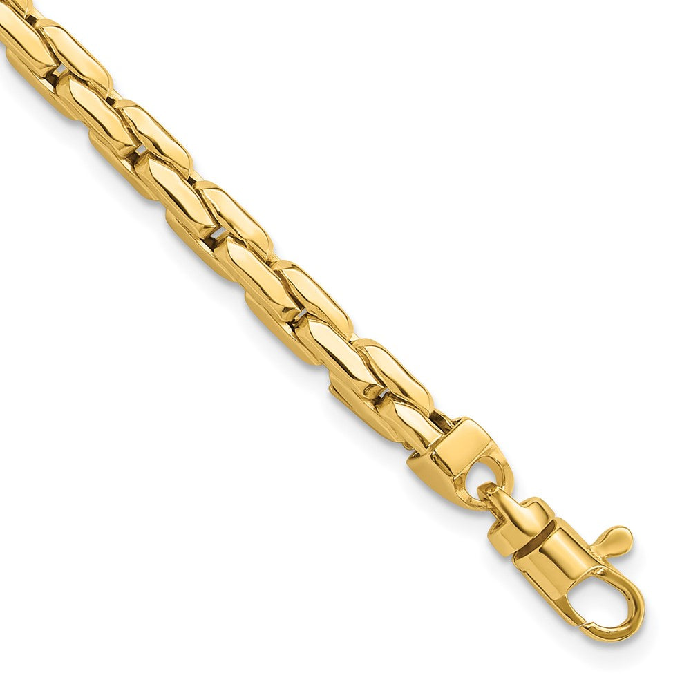 14k Yellow Gold 4.4 mm Fancy Link Bracelet (6.99 grams)