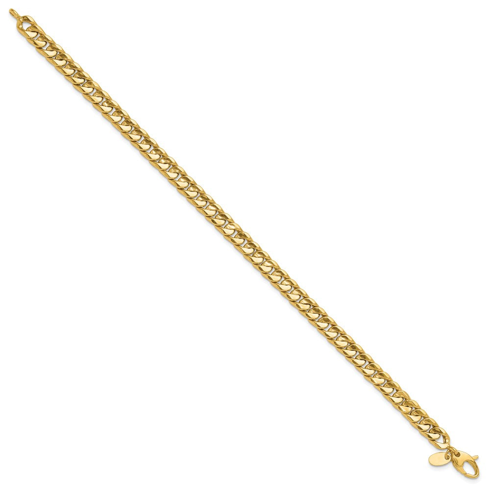 14k Yellow Gold 6 mm Polished Fancy 8.5in Bracelet (5.49 grams)