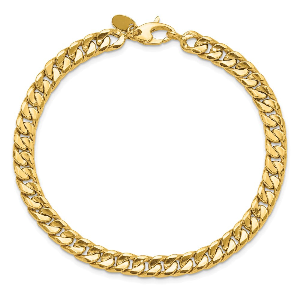 14k Yellow Gold 6 mm Polished Fancy 8.5in Bracelet (5.49 grams)