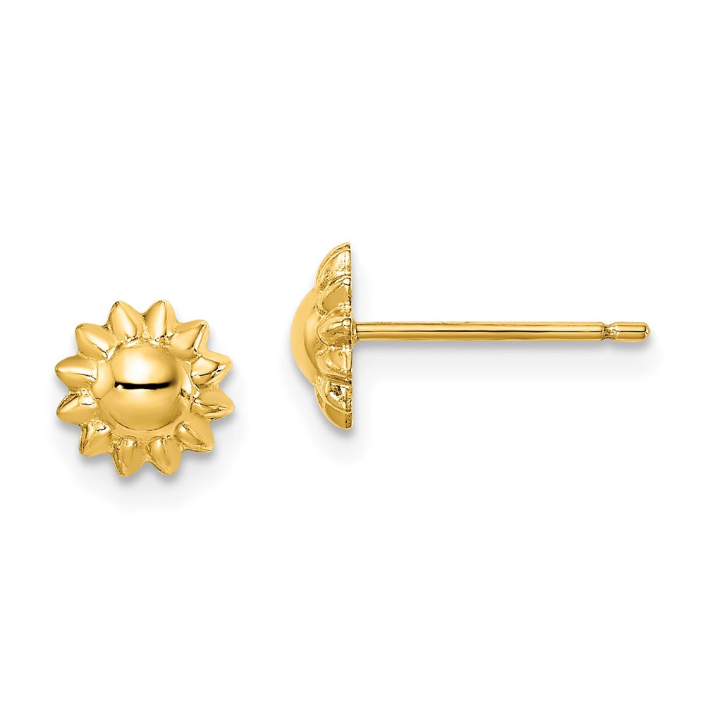 14k Madi K Sunflower Post Earrings (0.49 grams)