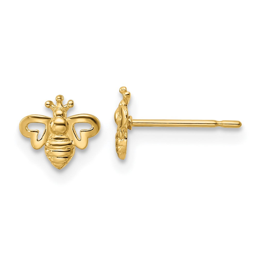 14k Madi K Bumble Bee Post Earrings (0.4 grams)