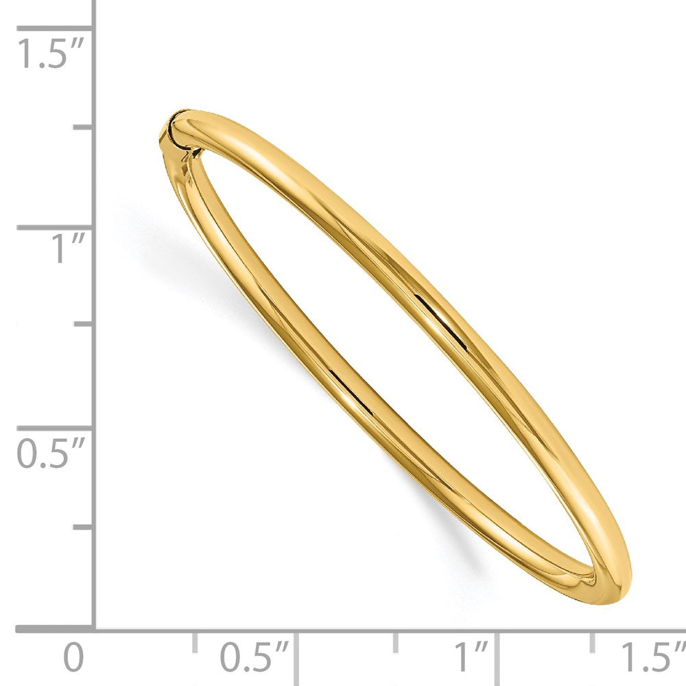 14k Yellow Gold 2.5 mm Slip-on Baby Bangle (1.6 grams)
