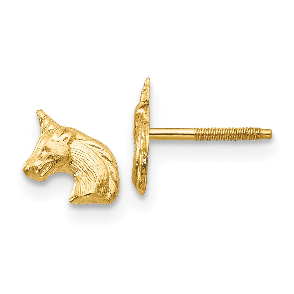 14k Madi K Unicorn Post Earrings (0.17 grams)