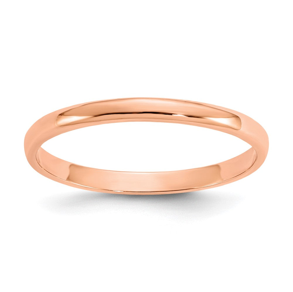 14K Rose Gold Madi K Polished Ring (0.51 grams)