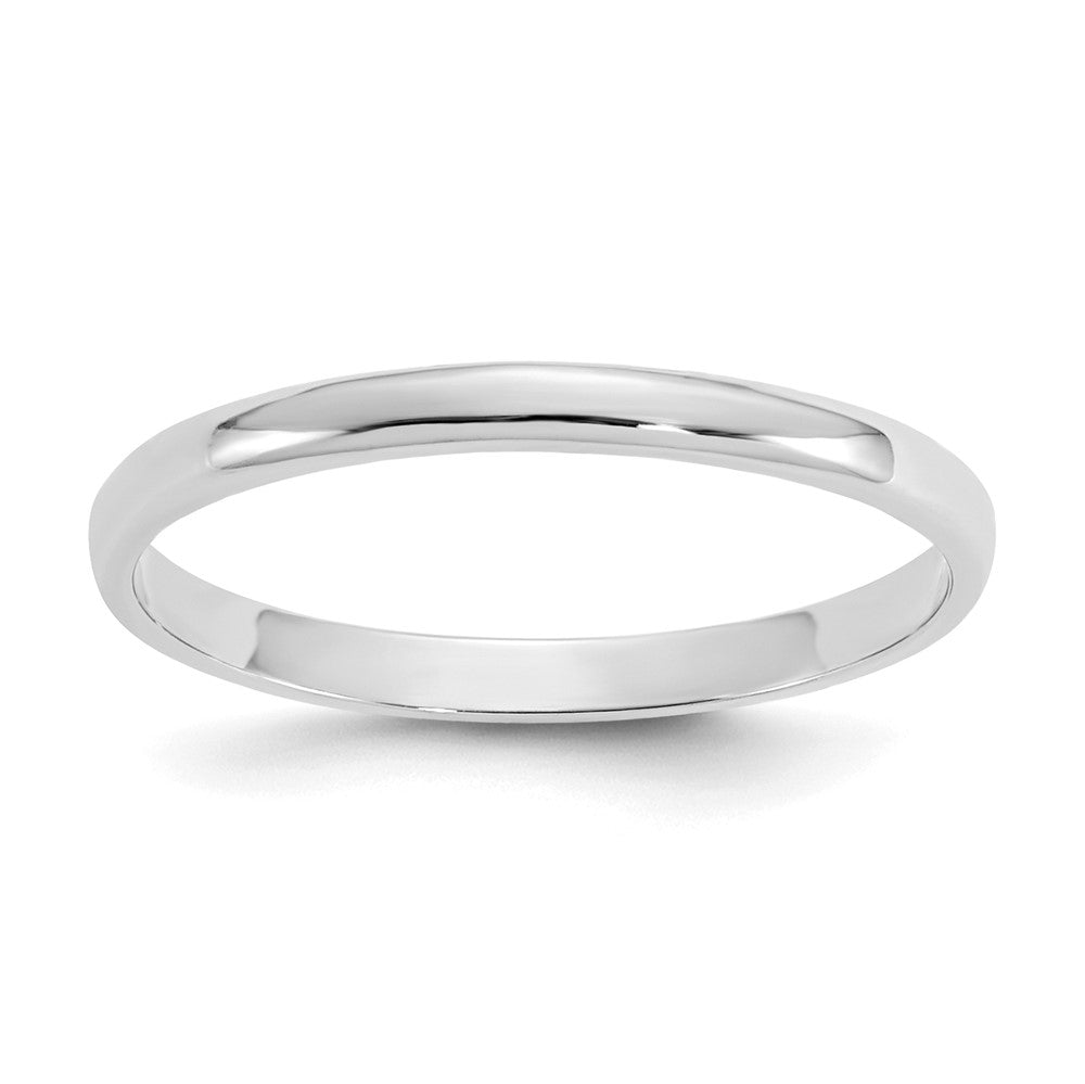 14K White Gold Madi K Polished Ring (0.52 grams)