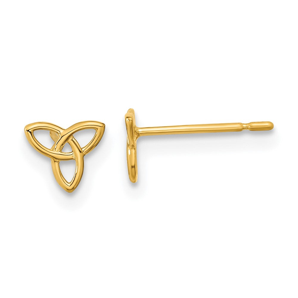 14k Madi K Kids Celtic Knot Post Earrings (0.37 grams)