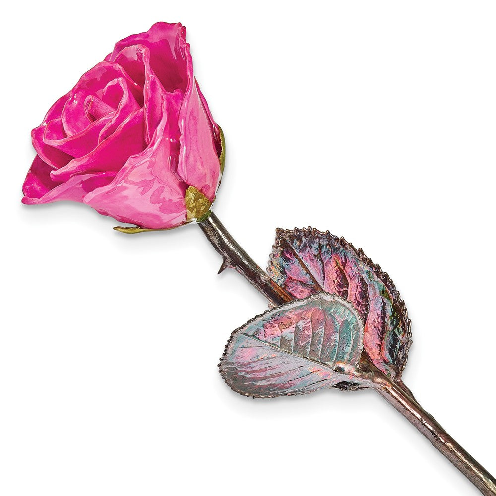 Lacquer Dipped Copper Trim Fuchsia Rose