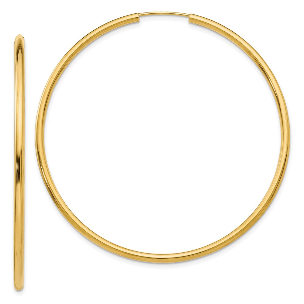 14k Yellow Gold 54 mm Hoop Earrings (2.79 grams)