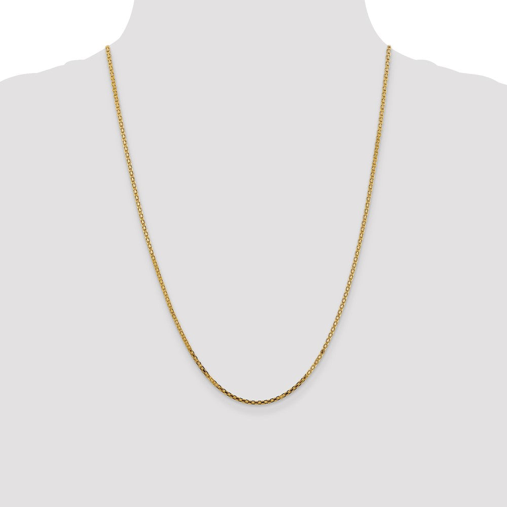 14k 1.8mm Lightweight Bismark Flat Chain (3.46 grams)