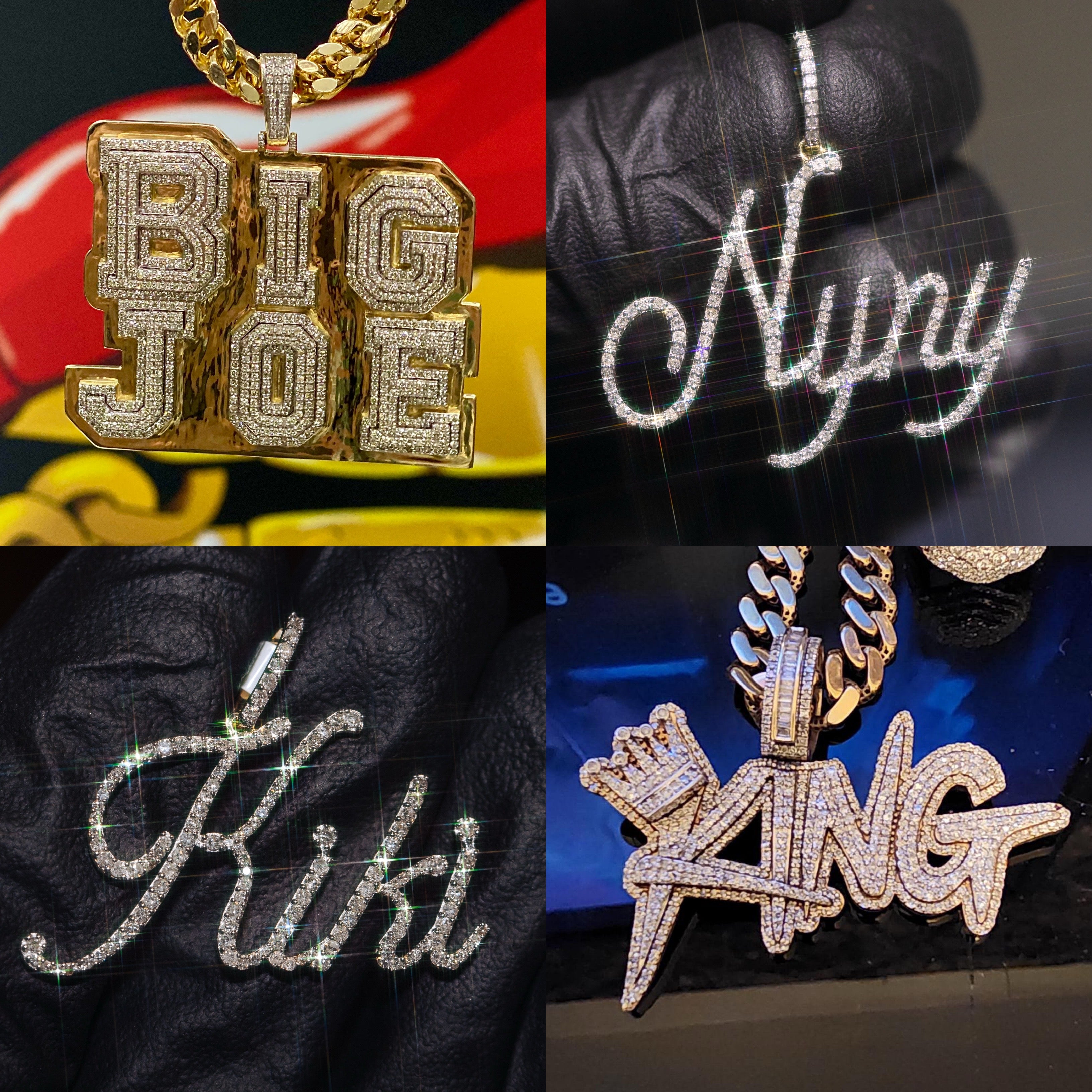 Custom Diamond & Silver Nameplates