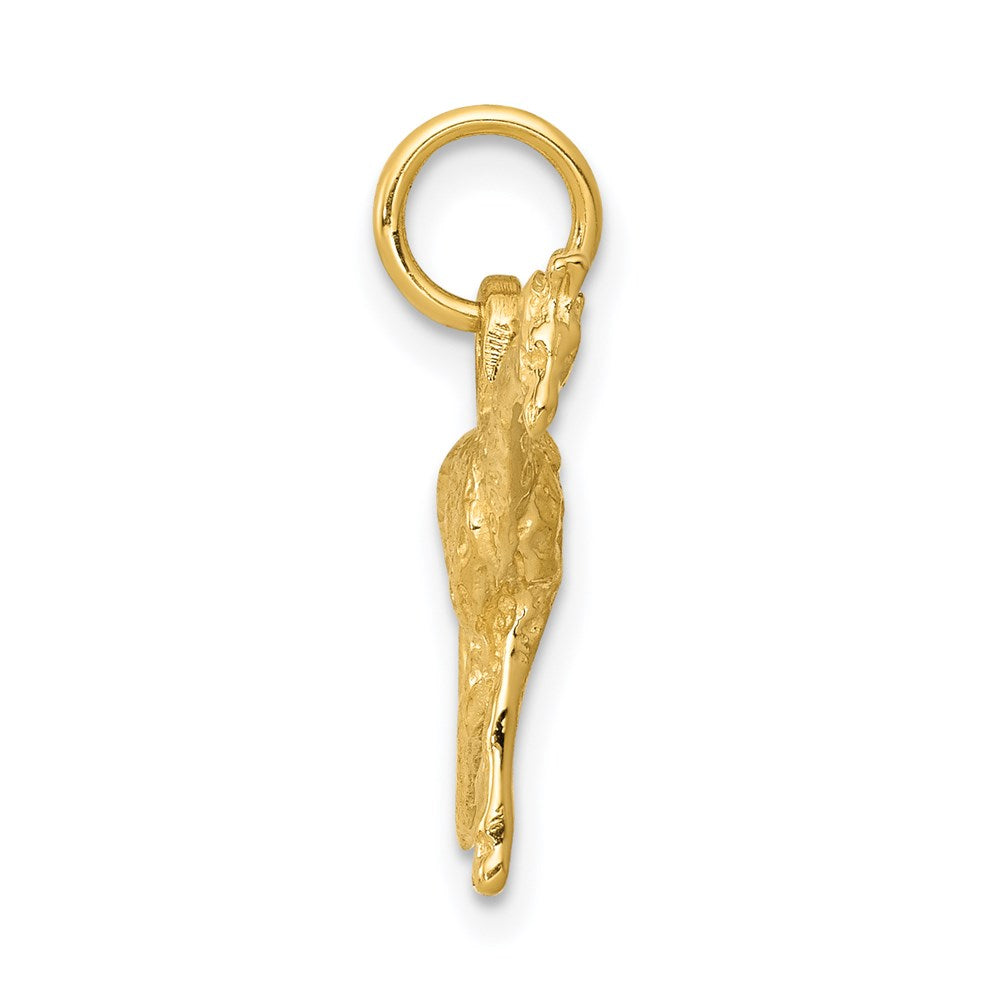 14k Yellow Gold 17 mm Solid Polished 3-D Giraffe Charm (1.84 grams)