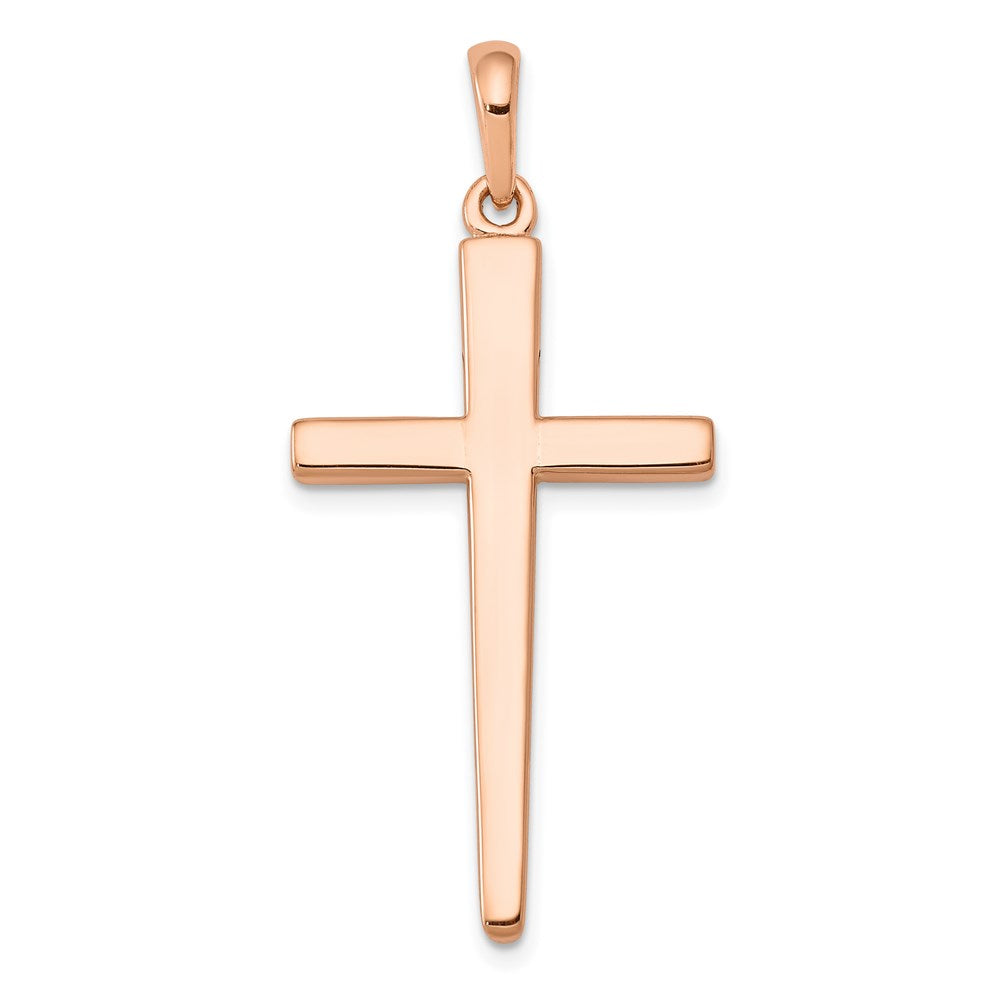 14k Rose Gold 20 mm Cross Pendant (2.76 grams)