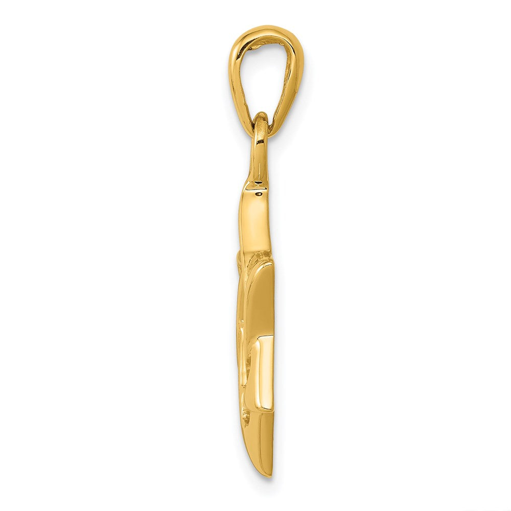 14k Yellow Gold 18 mm Star of David Pendant (2.06 grams)