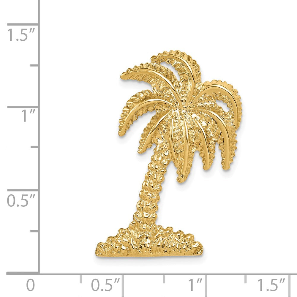 14k Yellow Gold 21 mm Palm Tree Slide (4.19 grams)