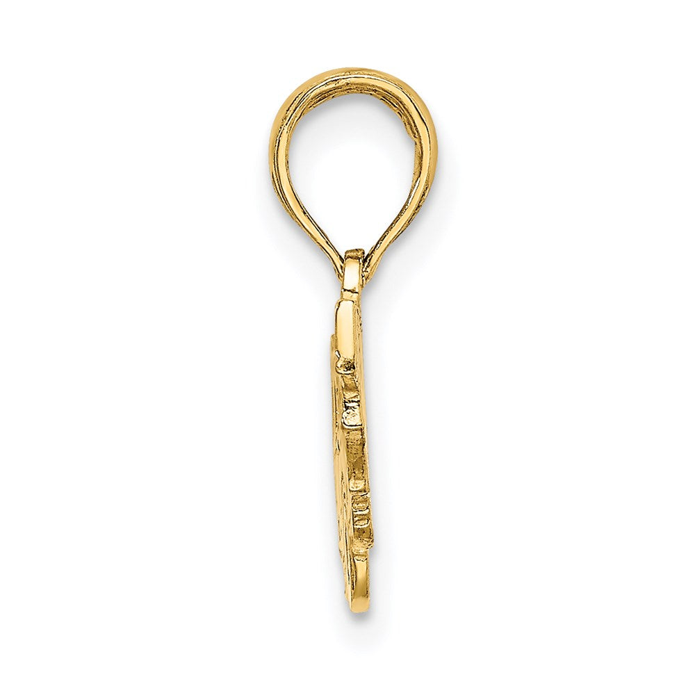 14k Yellow Gold 24 mm Fire Truck Charm (1.37 grams)