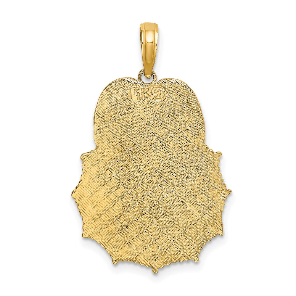 14k Yellow Gold 19.6 mm FIREFIGHTER FIRE DEPT. Badge Charm (2.22 grams)