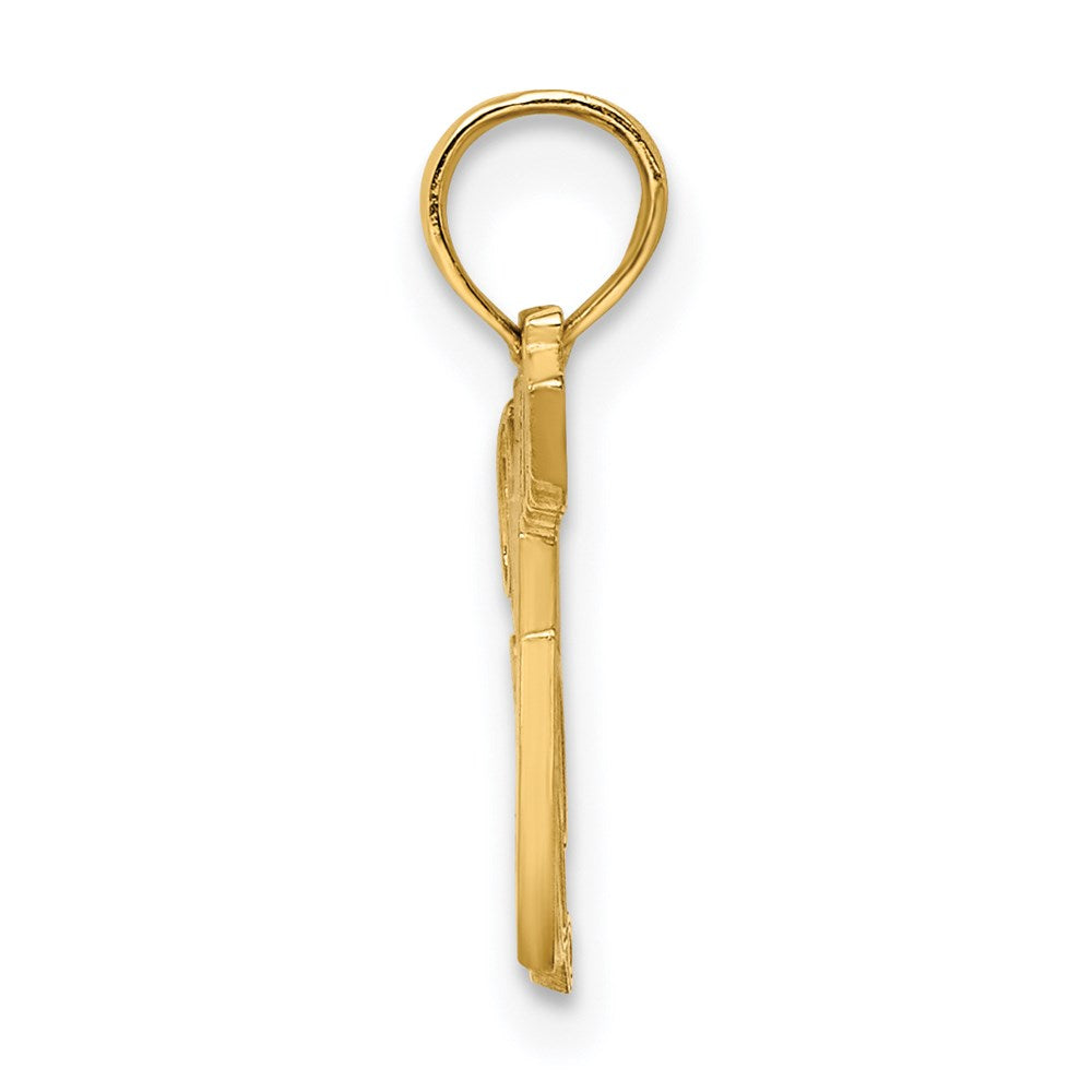 14k Yellow Gold 23.7 mm POLICEMAN'S LADY Charm (0.81 grams)