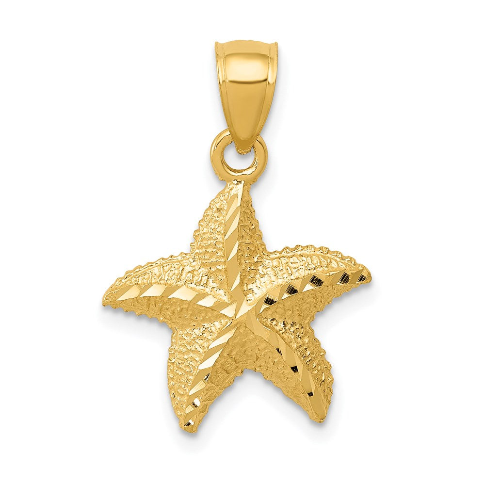 14k Yellow Gold 16 mm Starfish Pendant (1.04 grams)