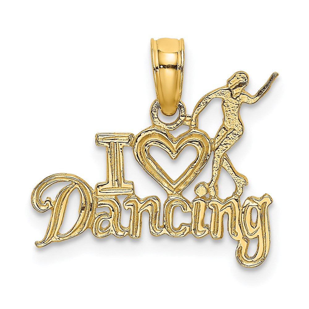 14K I HEART DANCING with Dancer Charm (0.61 grams)