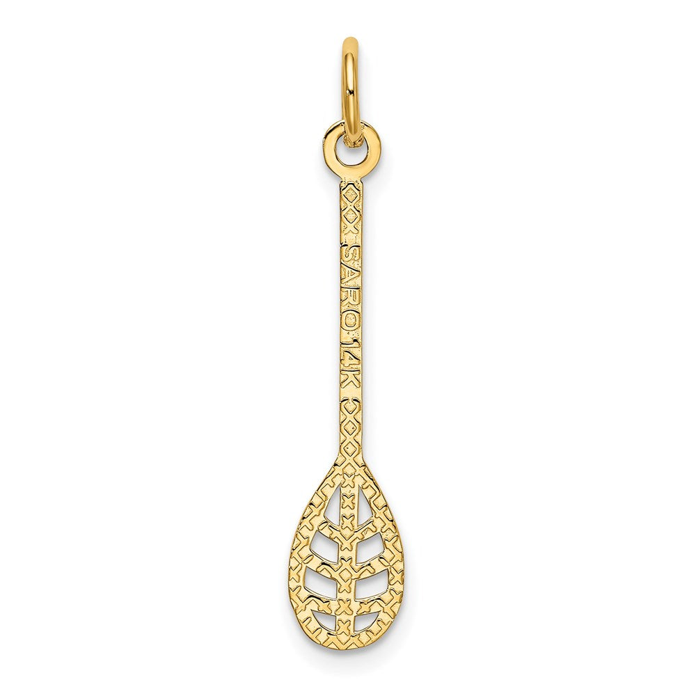 14k Yellow Gold 6 mm Lacrosse Charm (0.56 grams)