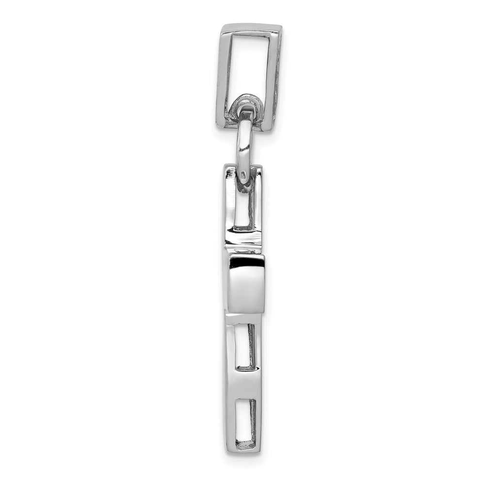 14k White Gold 20.4 mm Modern Cross Pendant (5.69 grams)