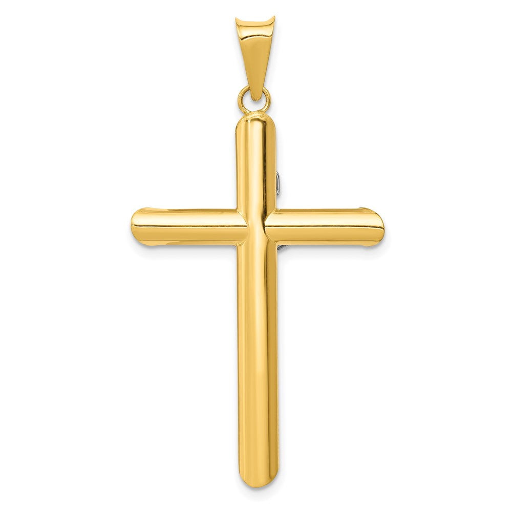14k Two-tone 25 mm Inri Crucifix Pendant (2.06 grams)