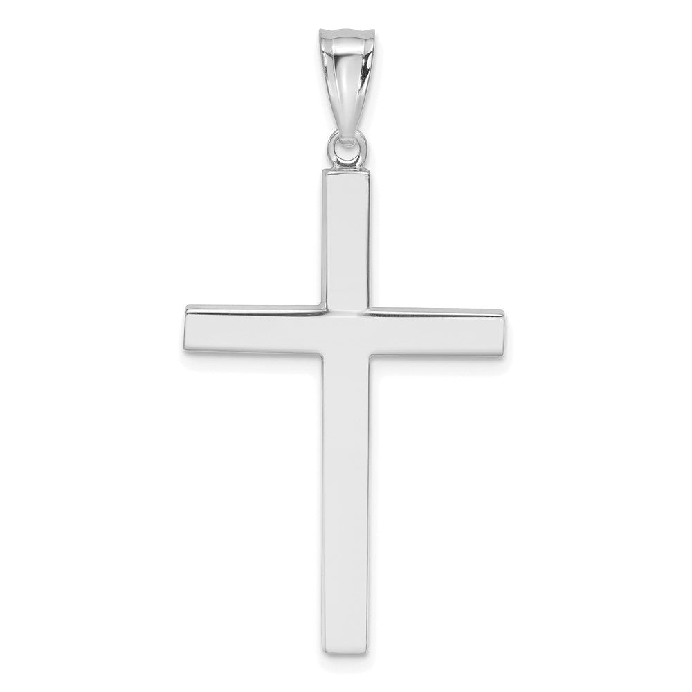 14k White Gold 21 mm Latin Cross Pendant (1.35 grams)