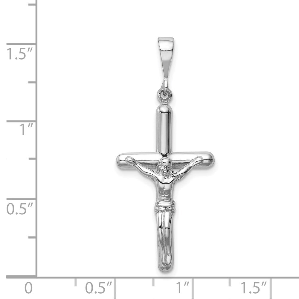 14k White Gold 17 mm Crucifix Pendant (2.56 grams)