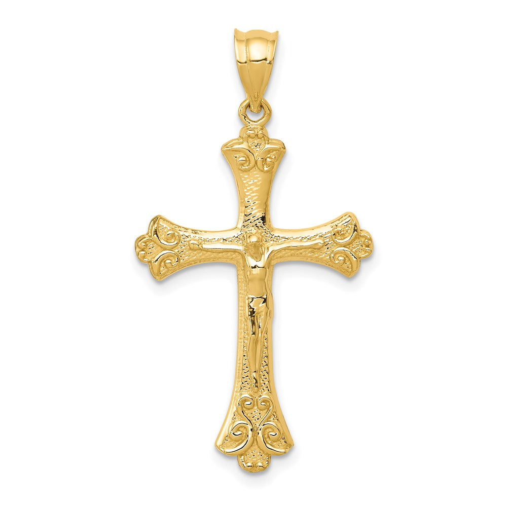 14k Yellow Gold 20 mm Crucifix Pendant (1.37 grams)