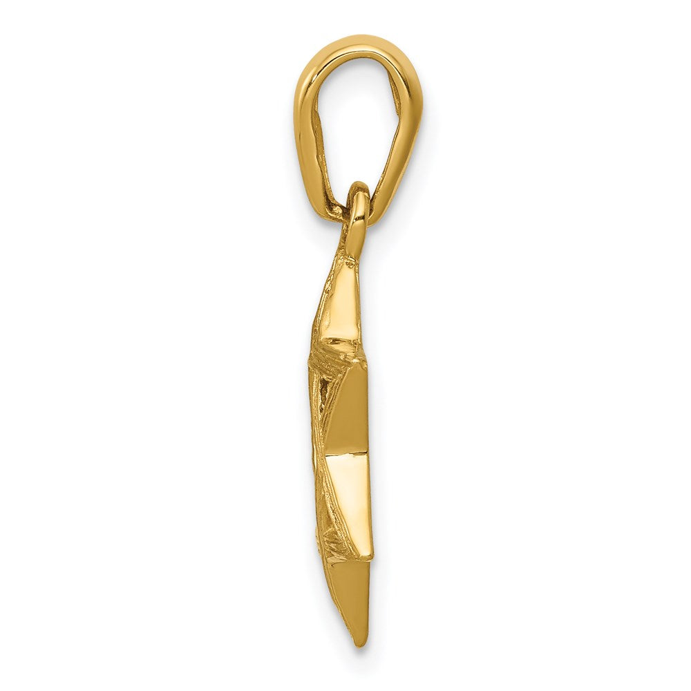 14k Yellow Gold 15 mm Star of David Pendant (1.6 grams)