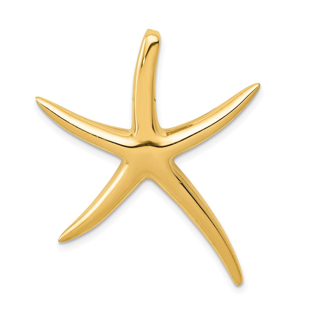 14k Yellow Gold 28 mm Polished Starfish Slide (3.87 grams)