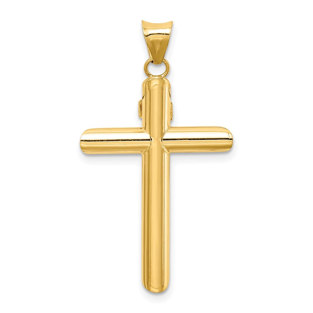 14k Two-tone 19 mm Two-Tone Polished Crucifix Pendant (1.49 grams)