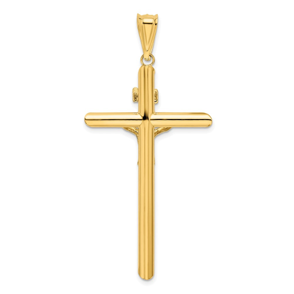 14k Two-tone 29 mm Two-Tone Polished Crucifix Pendant (2.94 grams)