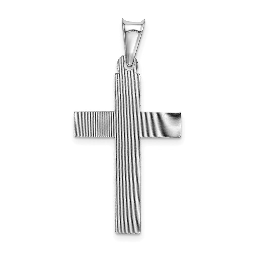 14k White Gold 18 mm Crucifix Pendant (1.49 grams)