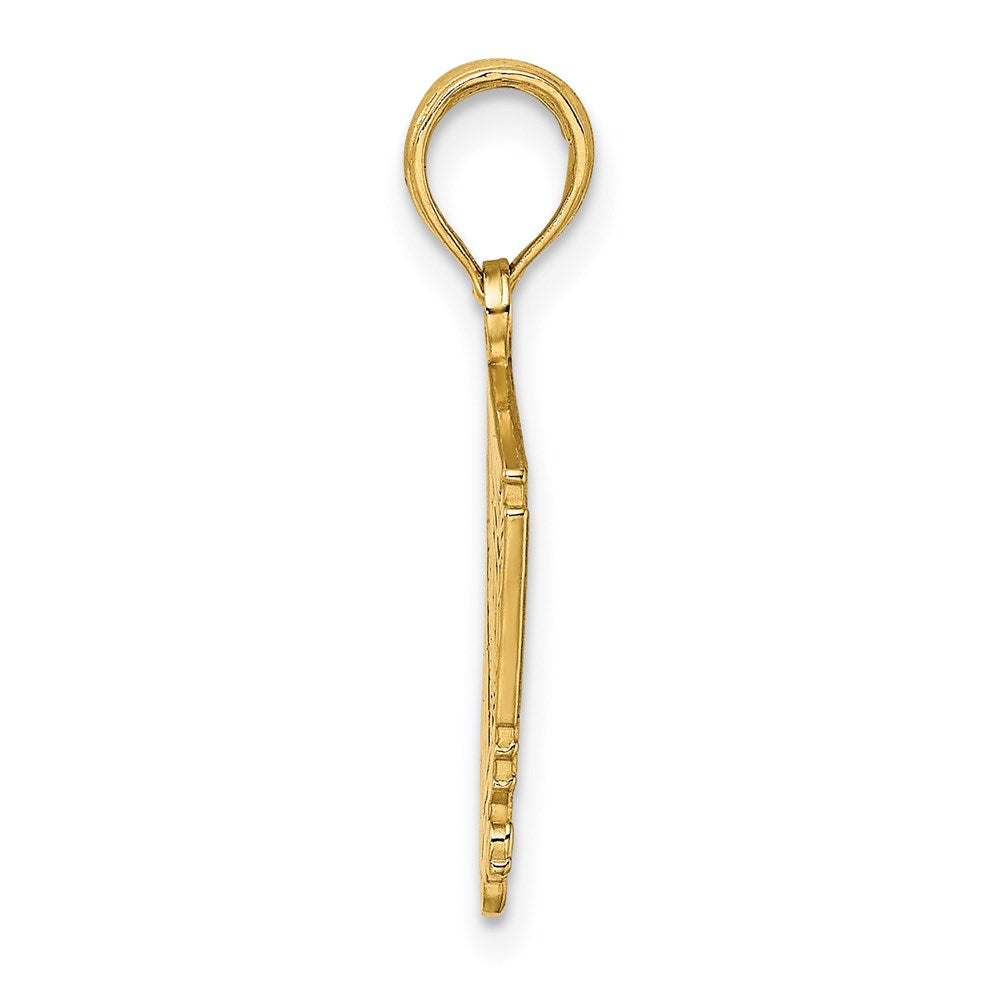 14k Yellow Gold 16.25 mm Pittsburgh Incline (Tram) Charm (1.49 grams)