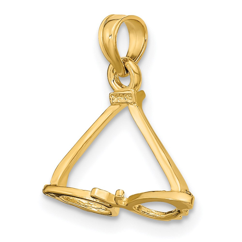 14k Yellow Gold 15.9 mm 3-D Polished Butterfly Sunglasses Charm (0.68 grams)